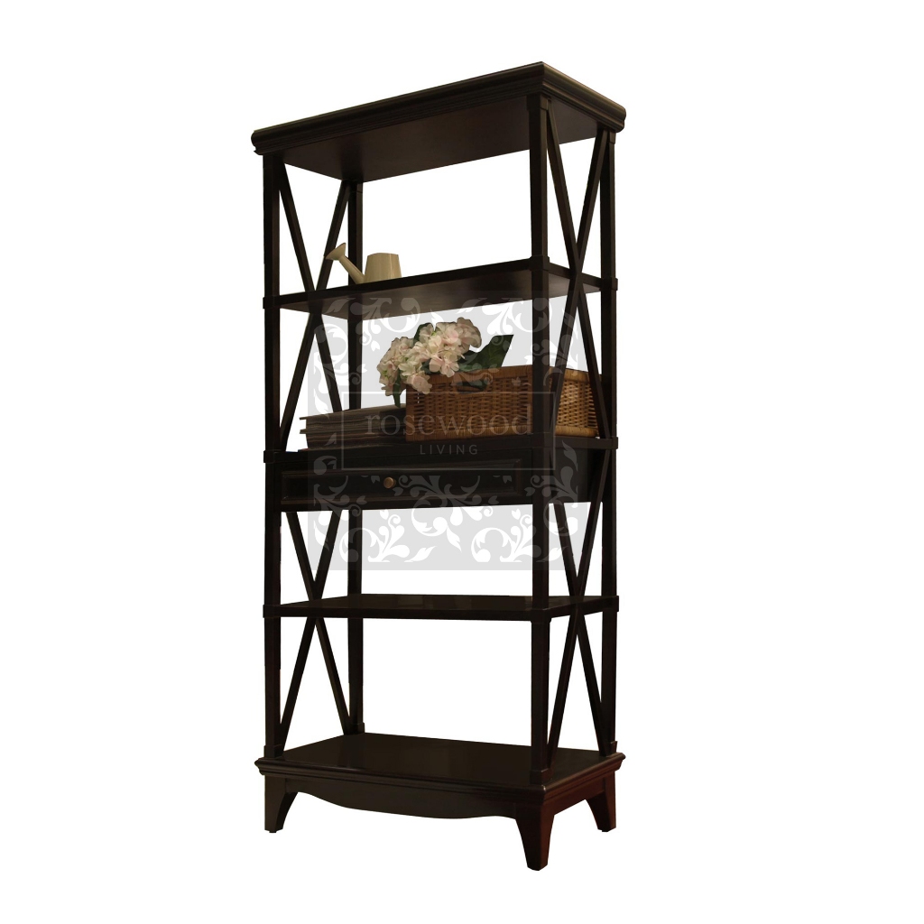 ROSEWOOD Margareth Bookcase | Lemari Buku Display