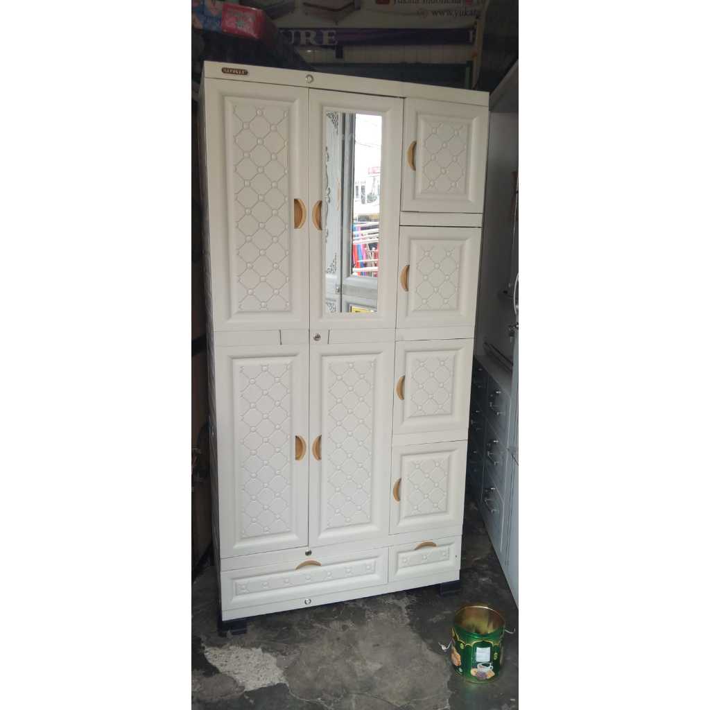 LEMARI PAKAIAN PLASTIK NAPOLLY 3 PINTU