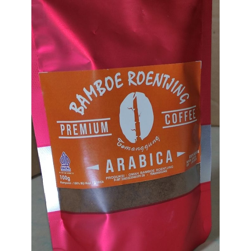 

Kopi Bubuk Arabica Bamboe Roentjing kemasan 100g