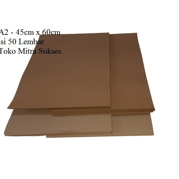 

KODE 86R9O 5 Lembar Kertas Samson Kraft 125gram A2 45cm x 6cm