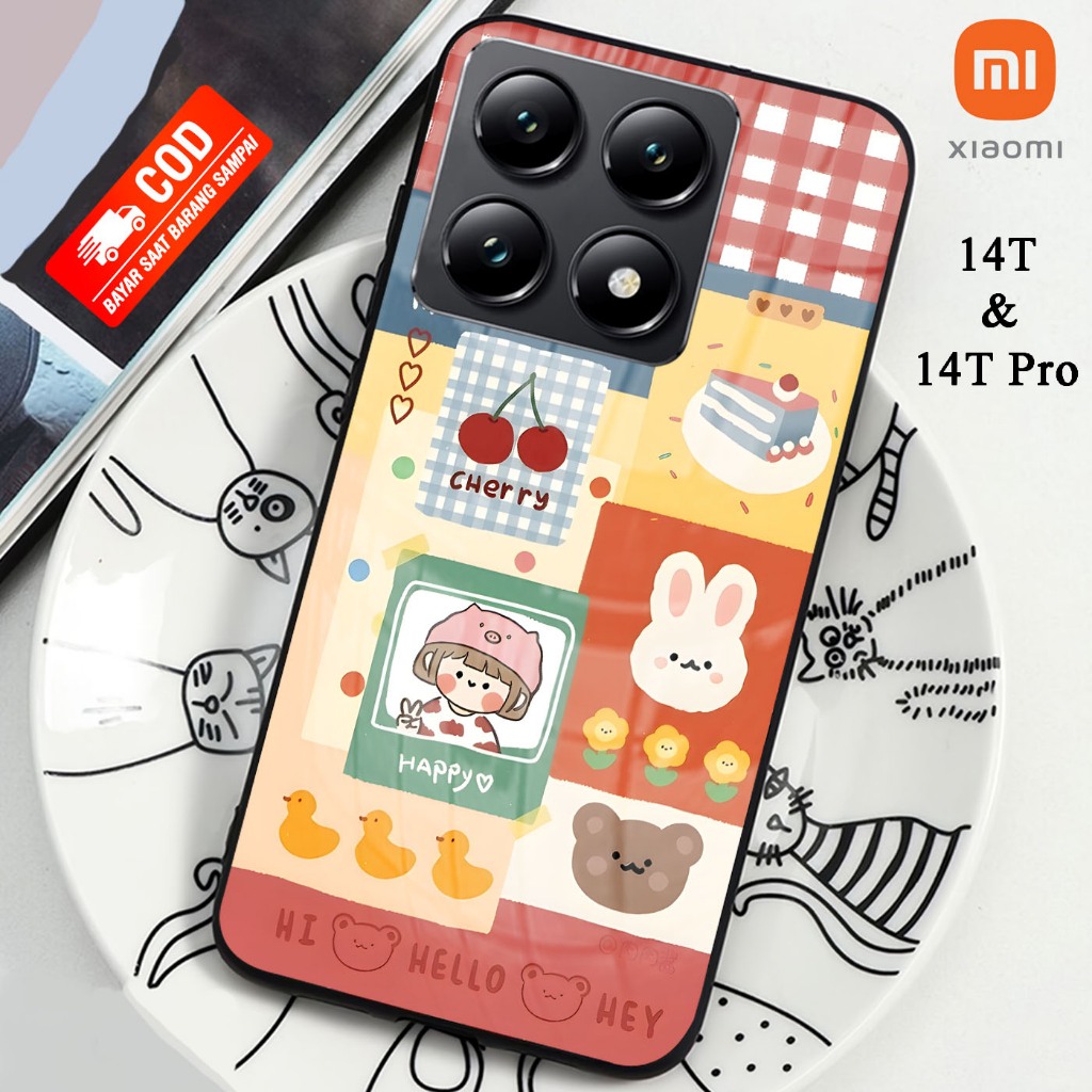 Softcase Kaca XIAOMI 14T & XIAOMI 14T PRO  - Case Handphone XIAOMI 14T & XIAOMI 14T PRO [T94]