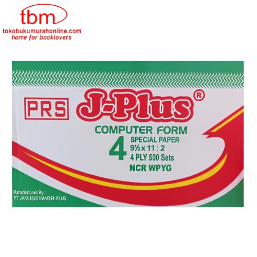 

Continuous form J-Plus 9,5 x 11 4ply rangkap 4 PRS Bagi 2