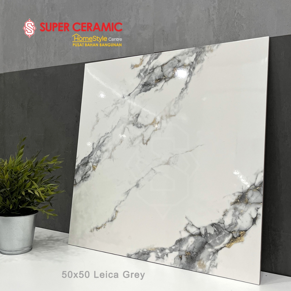 PLATINUM 50x50 Keramik Lantai - LEICA GREY - KW1