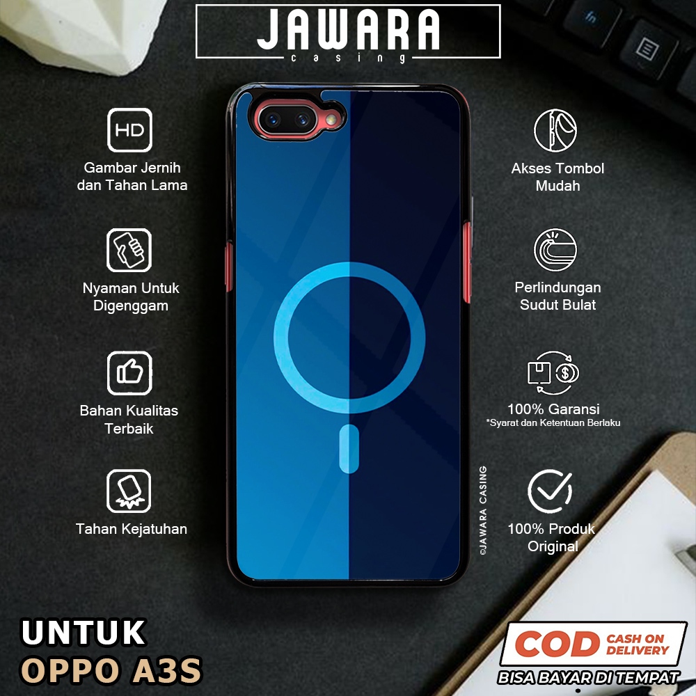 Case Oppo A3S Casing Oppo A3S [MAGS] Premium Case Glossy Case Hp Oppo Jawara Casing Hp Oppo A3S Cust