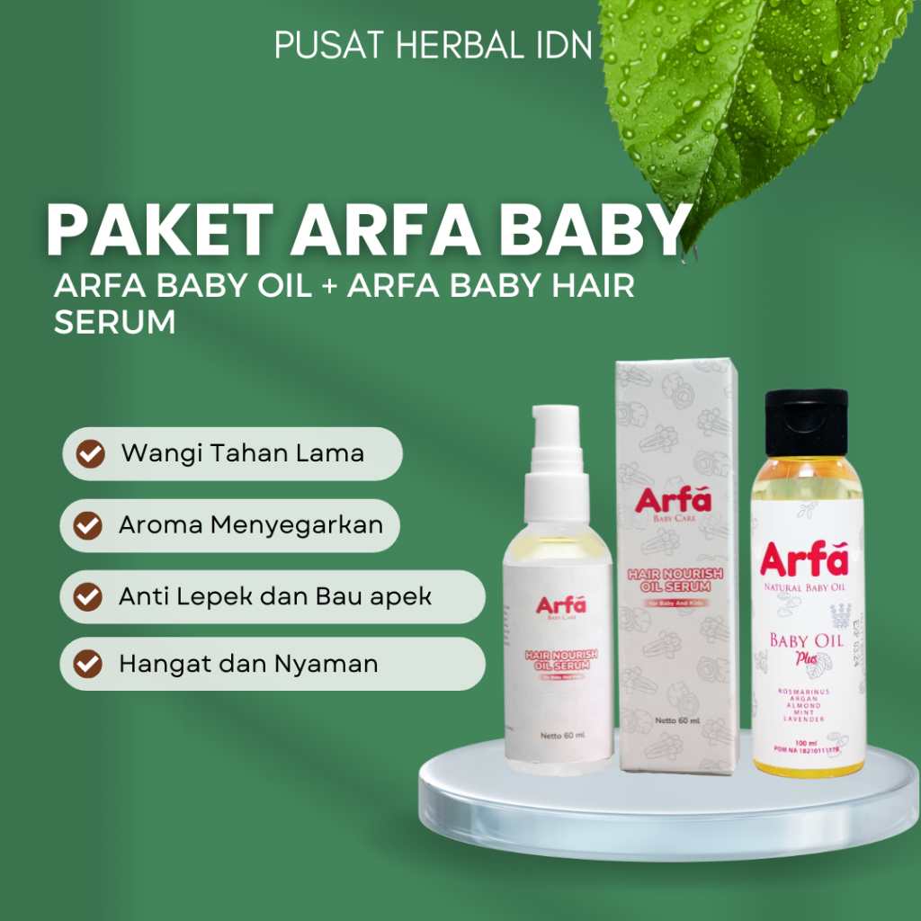 Arfa Paket + Serum Arfa Baby Oil & Hair