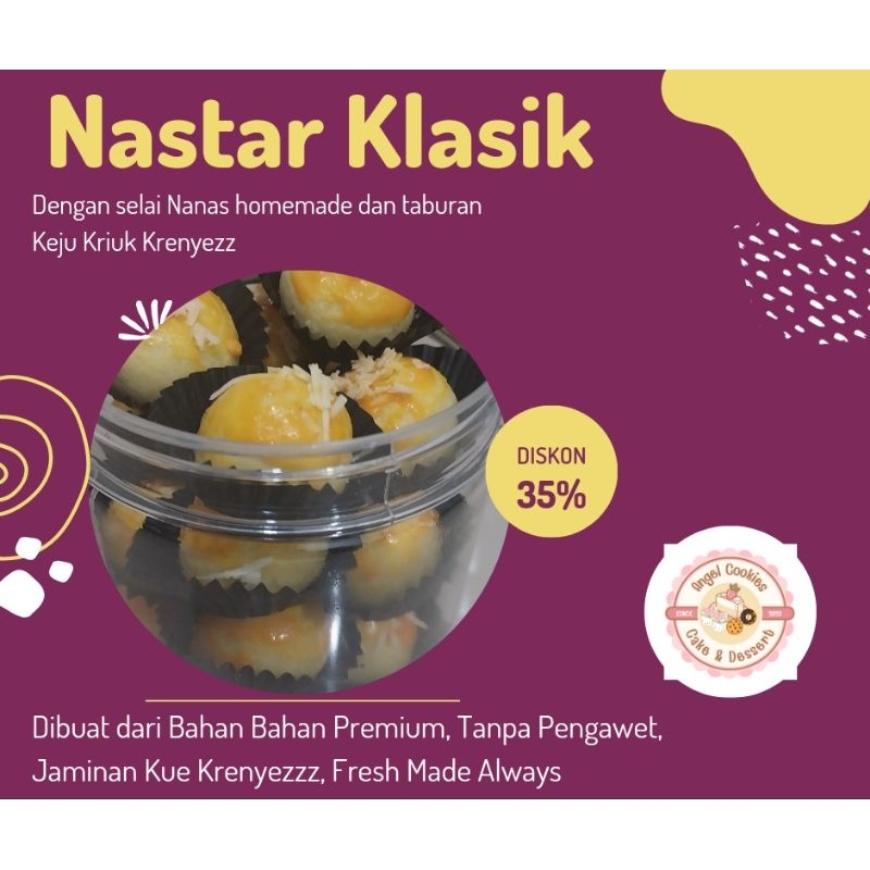 

Kue Kering Nastar Klasik Viral Premium Sultan