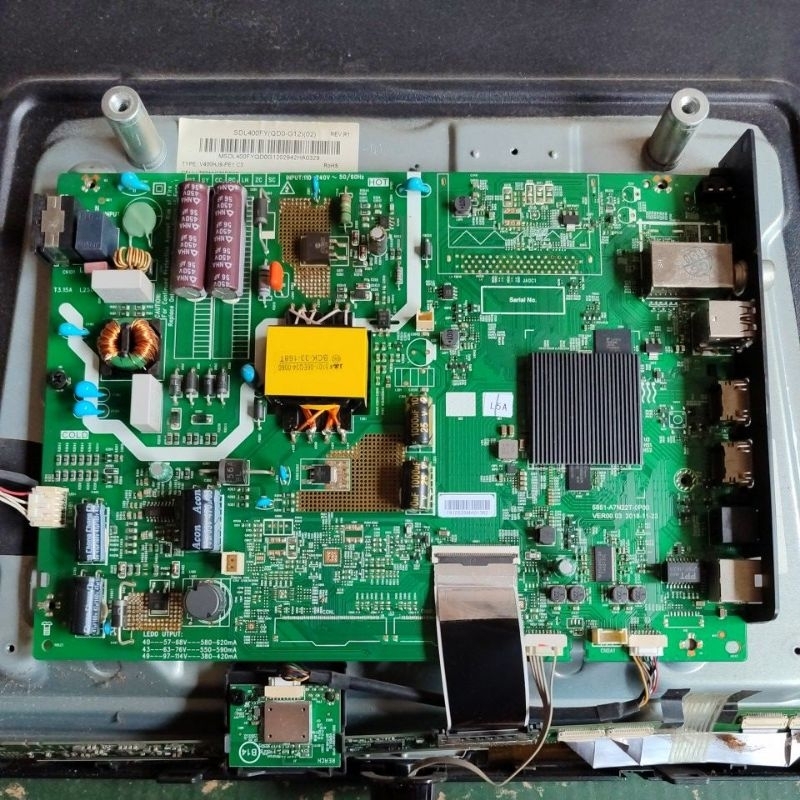 MB - MAINBOARD - MESIN TV COOCAA 40S3C - 40S3C SMART TV