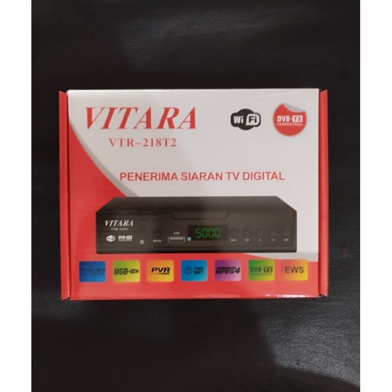 STB SET TOP BOX VITARA VTR-218T2 PENERIMA SIARAN TV DIGITAL (BEST SELLER)