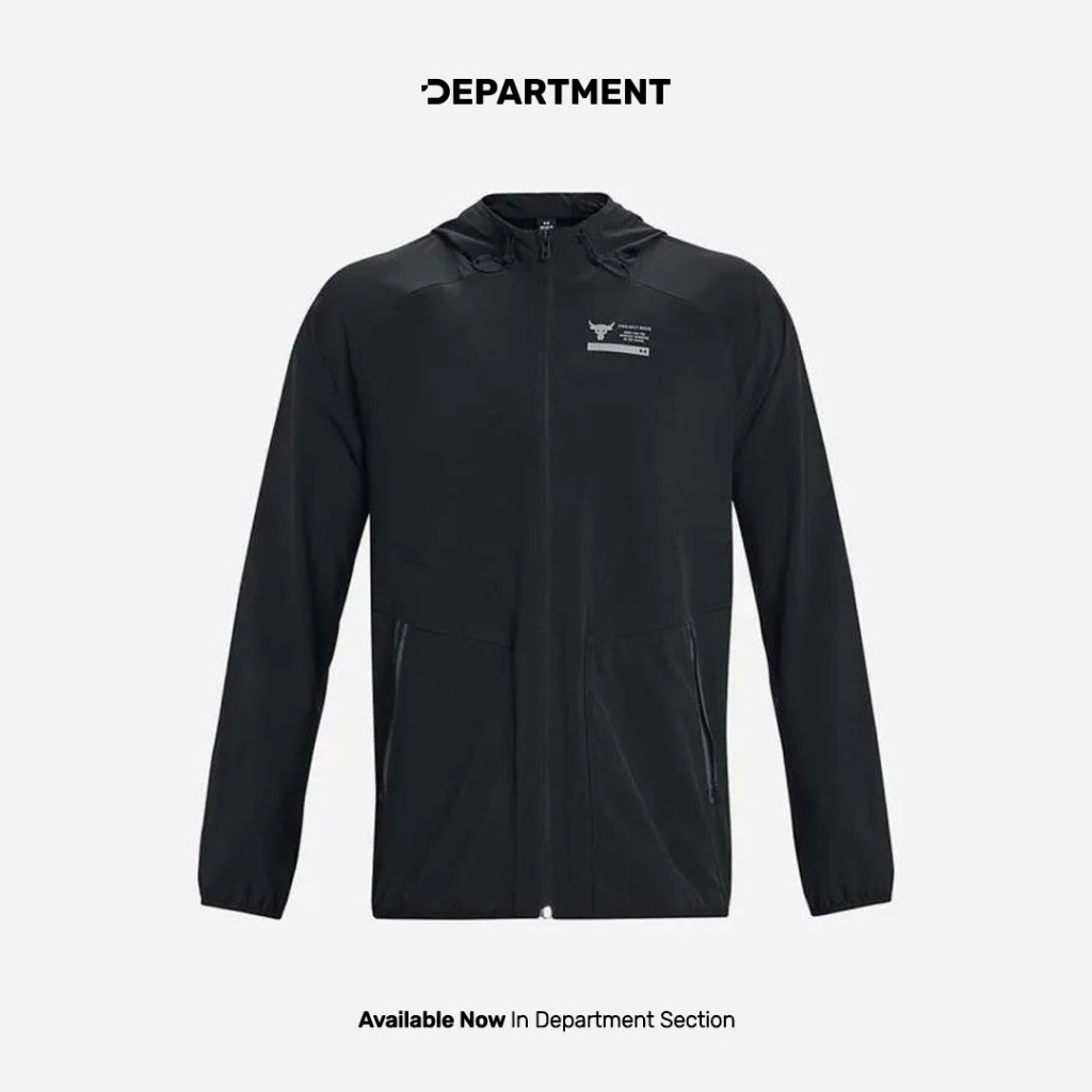 UNDER ARMOUR Jacket Pria PROJECT ROCK UNSTOPPABLE 1380538001 ORI