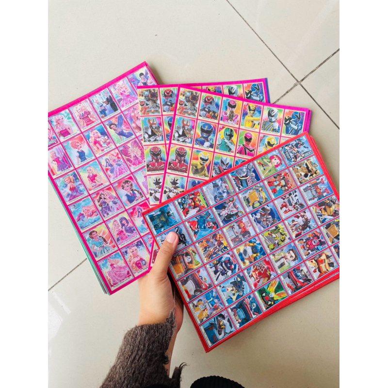 Mainan Jadul Kartu Potong Jadul/ Gambar Gambar / Gambar Geplek