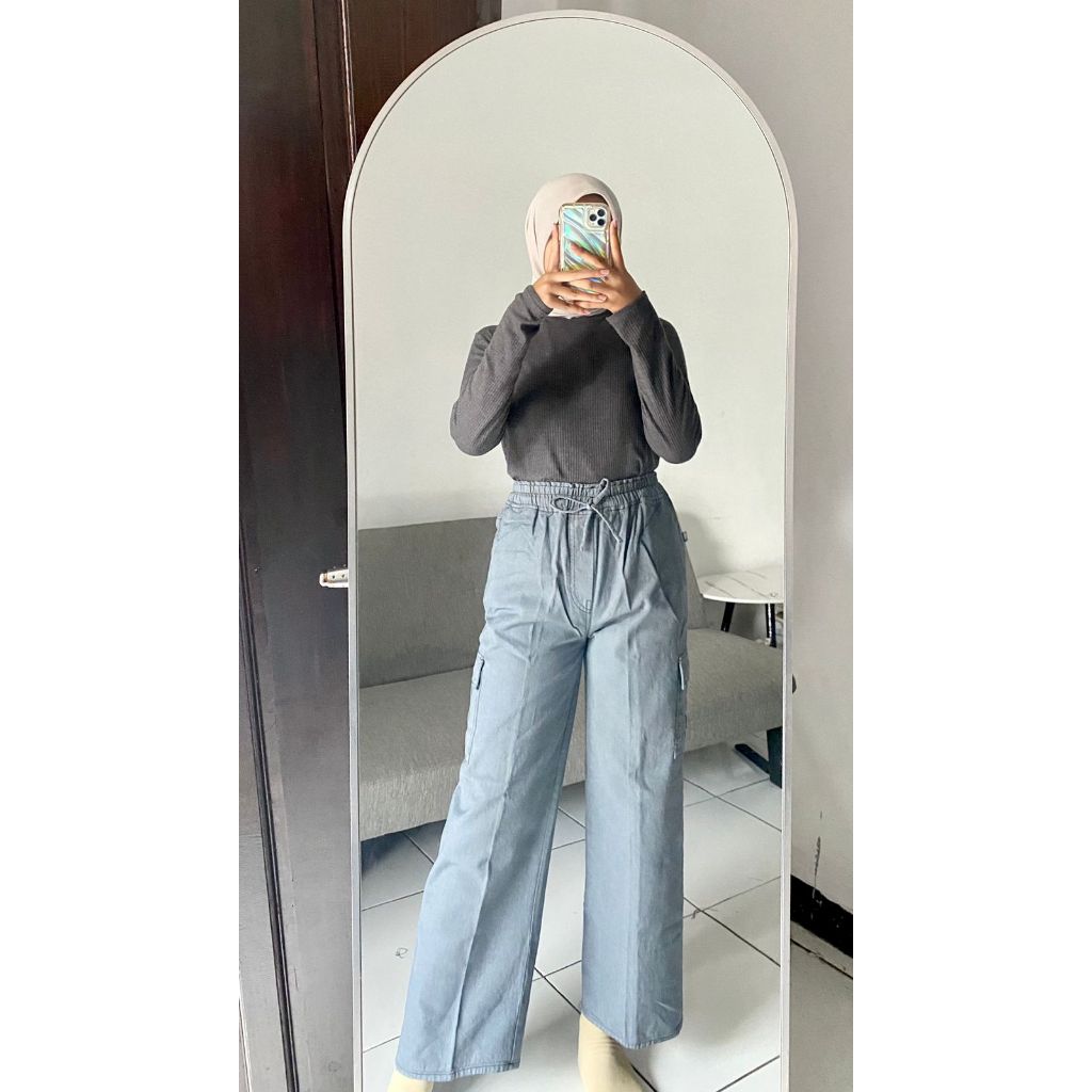 CARGO PANTS KARET / CELANA CARGO WANITA / CARGO PINGGANG KARET /CARGO PANTS WANITA /BISA COD