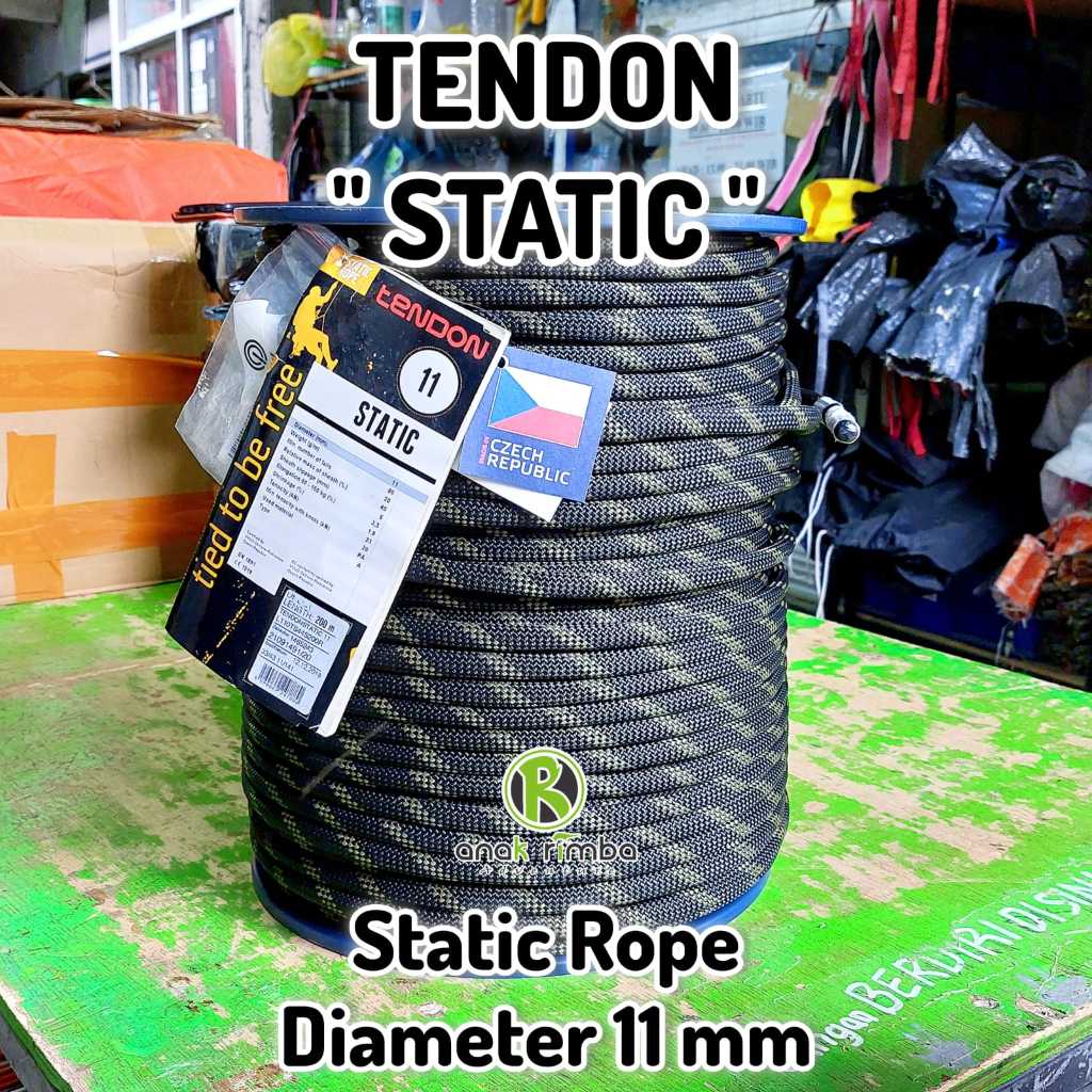 TALI KARMANTEL TENDON STATIC 11 mm Static Rope Carnmantle safety work tali karmantel statis SRT