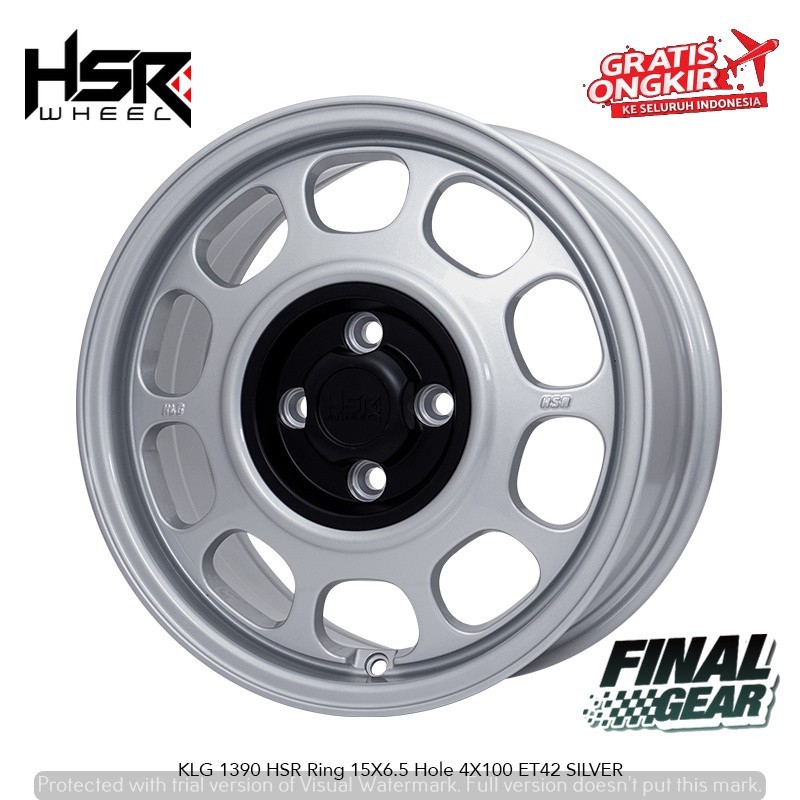 VELG MOBIL MURAH MODEL KALENG R15 UNTUK JAZ YARIS BRIO ALYA CALYA DLL TIPE HSR KLG R15 WARNA SILVER