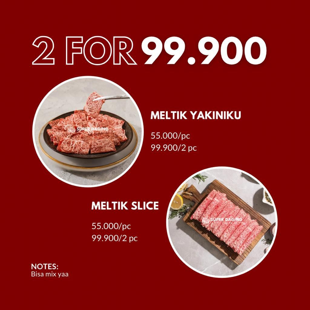 

[PAKET HEMAT] Daging Yakiniku Grill Meltik & Meltik Slice - Super Daging Bandar Lampung