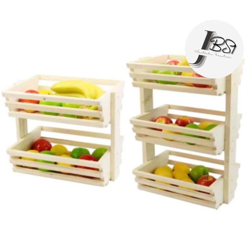 RAK BUMBU DAPUR/RAK BUAH KAYU MINIMALIS MURAH