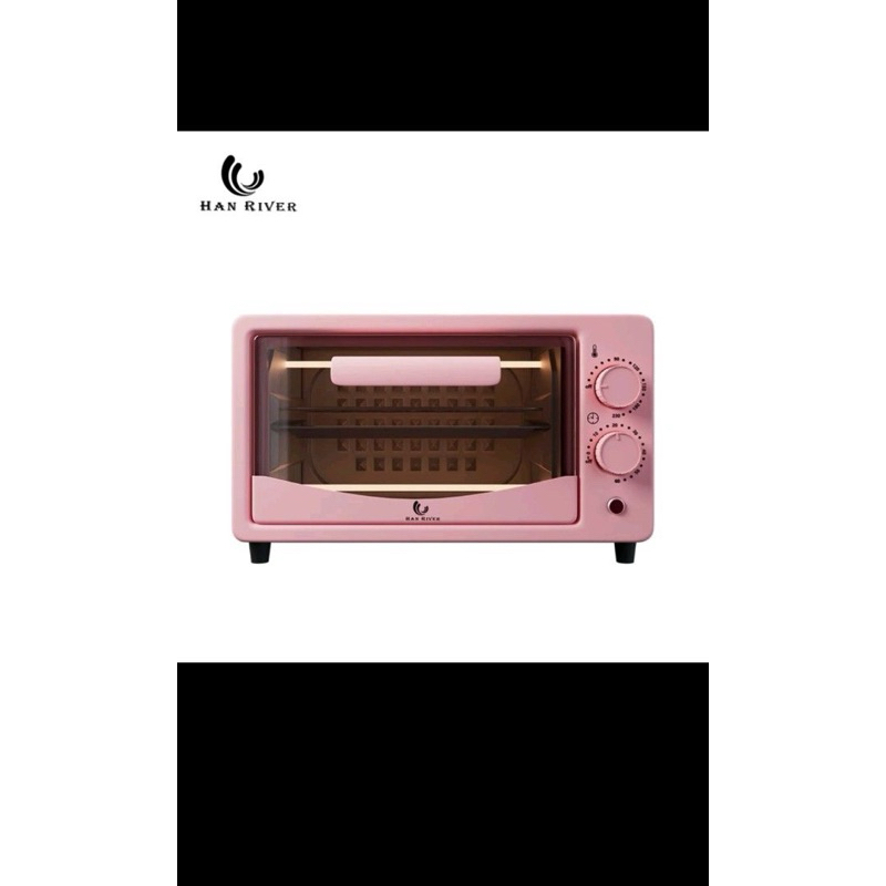 Han River Oven Listrik Mini Pink 12 l 800 watt