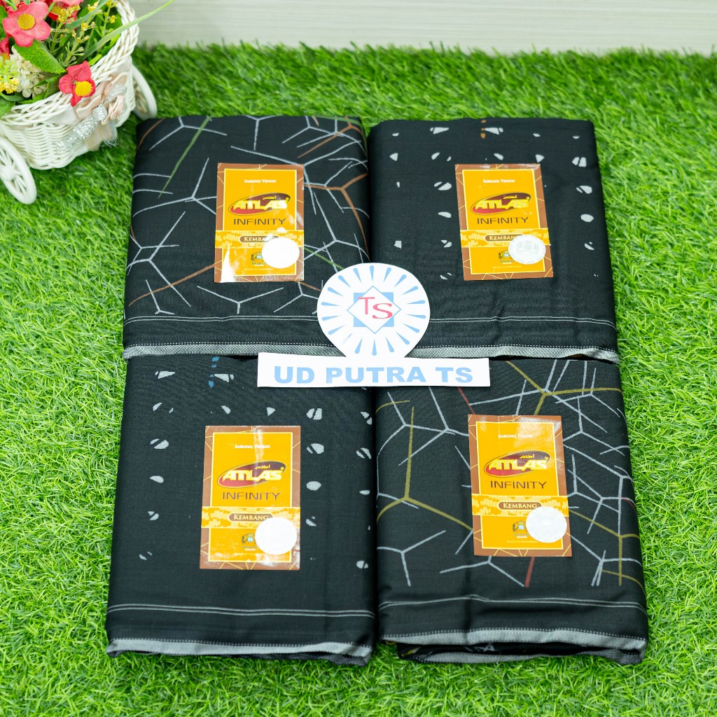 Sarung Atlas Infinity Batik dan Kembang - UD Putra TS Toserba