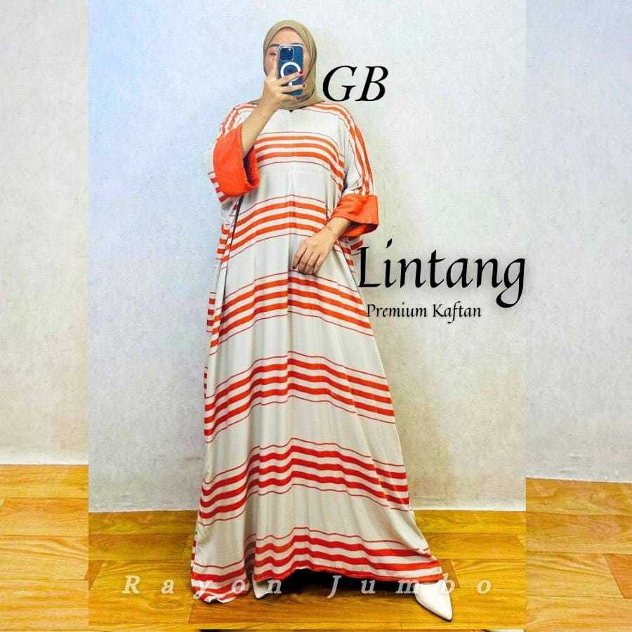 Gamis Kaftan Motif//Kaftan Lintang Terbaru//Kaftan Motif Salur Lucu//Kaftan Jumbo Bahan Rayon Super 