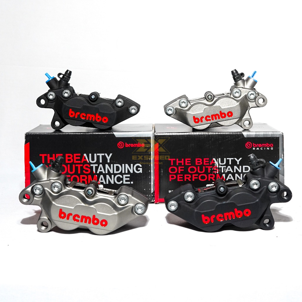 Kaliper Brembo Kiri 4P Black Red Logo (20516578)