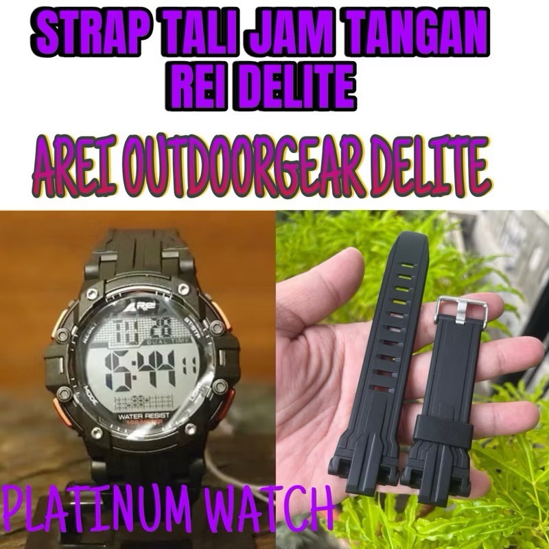 STRAP TALI JAM TANGAN PRIA REI DELITE  AREI OUTDOOR GEAR  DELITE Rei delite pas dan bs lgsg dipakai