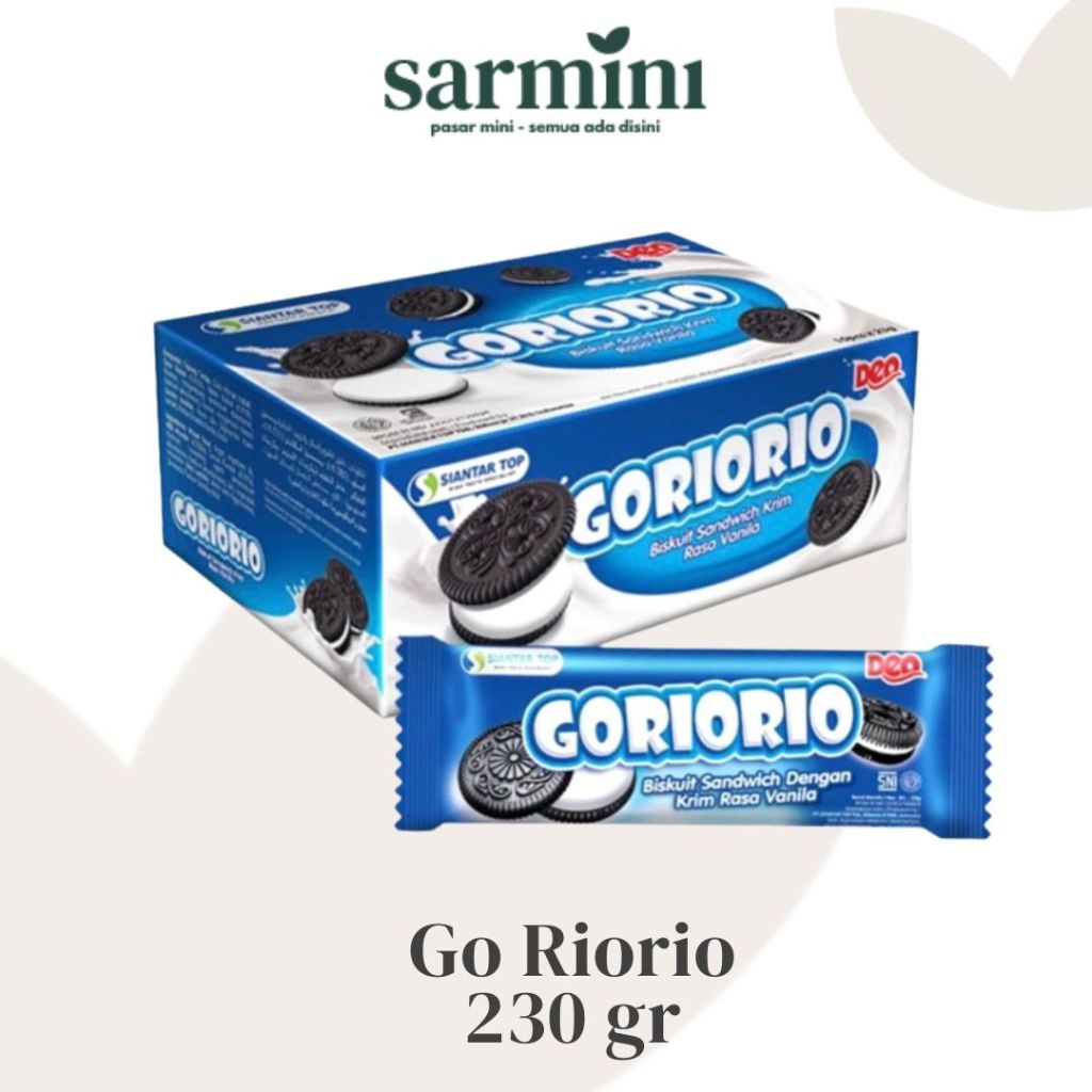

Goriorio Biskuit 230 gr 1 Box isi 12 pcs