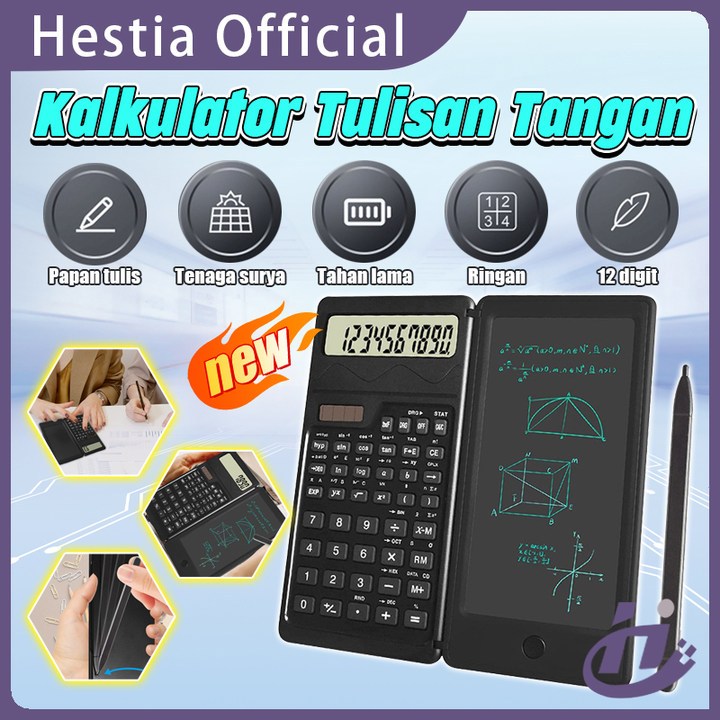 

✨COD✨Kalkulator Lipat Calculator ilmiah Scientific E-Writer LCD Note Pen S9
