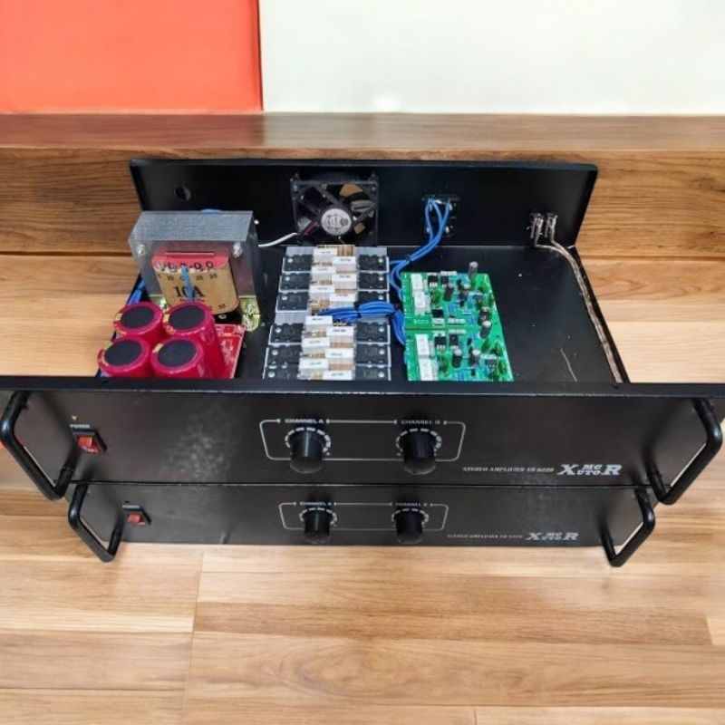 Jual Murah Power Amplifier 2 channel final 6 set 10 Amper / 10A Socl 506  2 x 500 watt box besar
