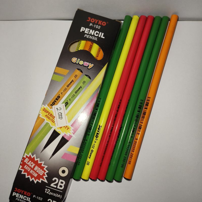 

Joyko Pencil Glowy Black Wood 2B