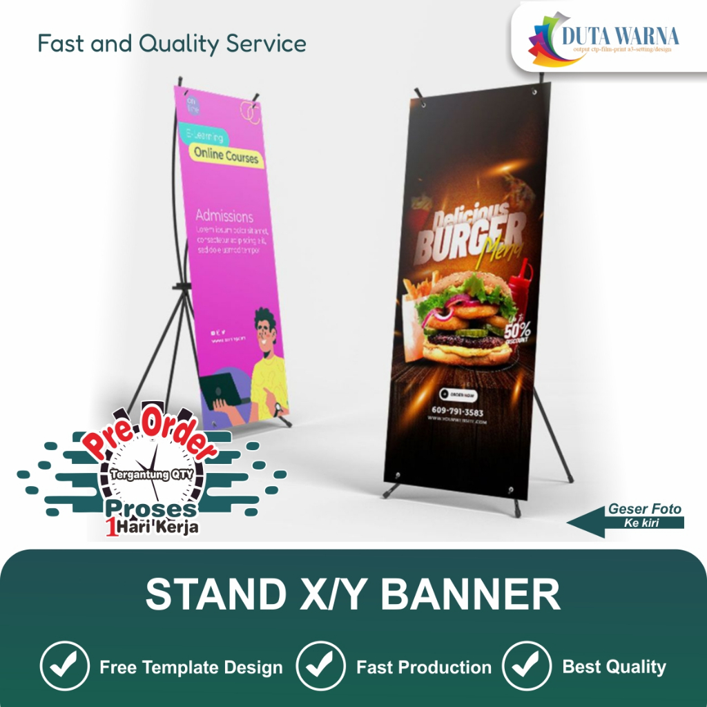 CETAK BANNER / X-BANNER / ROLL BANNER MURAH