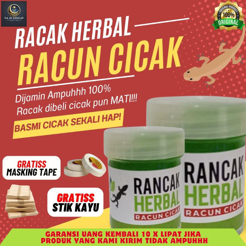 Racun Cicak Ampuh - Racak Herbal - Racun Cicak Herbal Original Aman - Obat Pembasmi Cicak