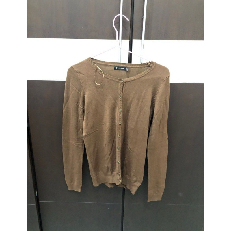 Stradivarius brown cardigan