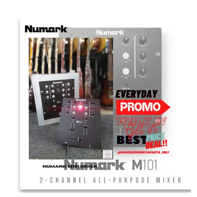 NUMARK M101 BLACK DJ MIXER BMJ