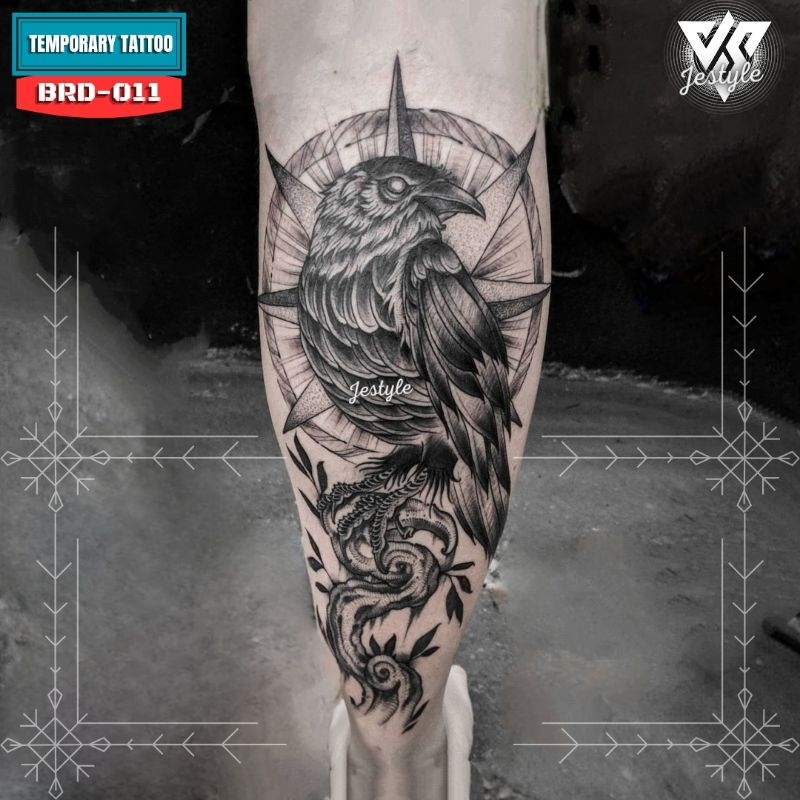 [BRD-011] Tato Temporer Temporary Tattoo Burung