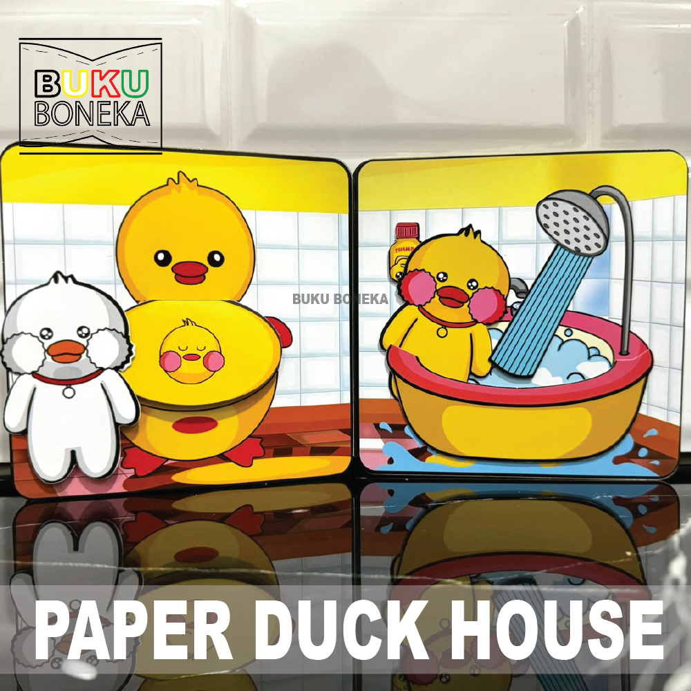 HOT SALE BUKU BONEKA paper duck house BEBEK VIRAL mainan kertas edukatif anak quiet book paper doll