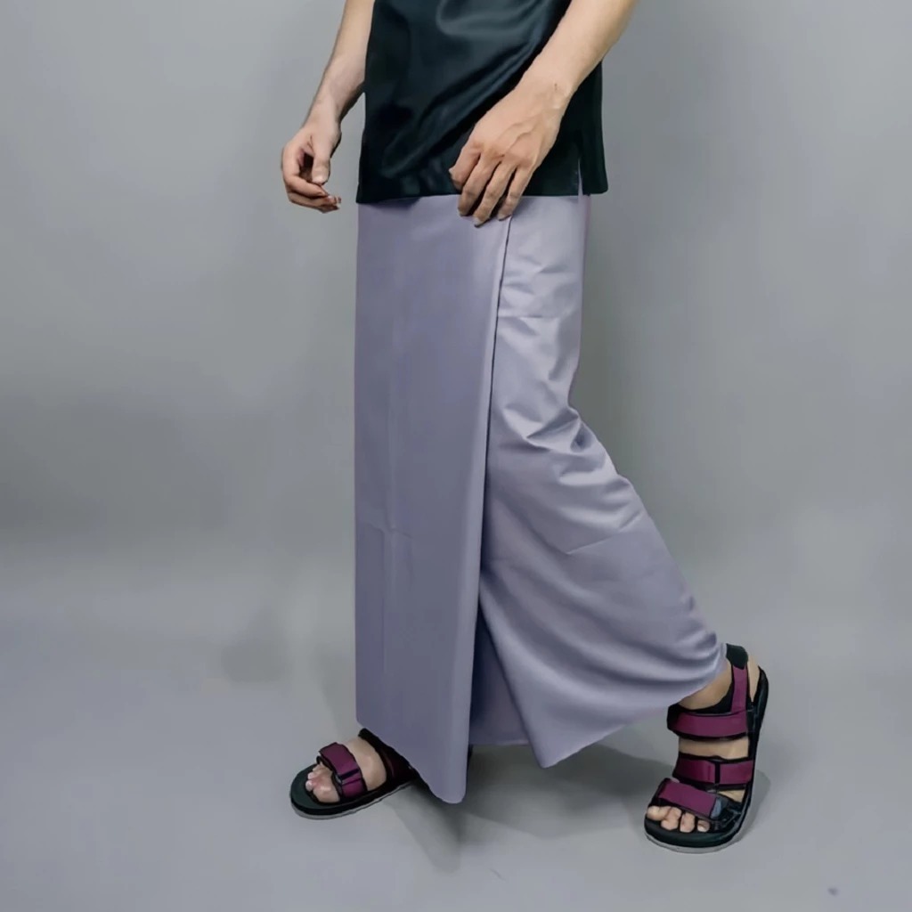 Sarung Katun Polos Abu Dewasa Anti Gerah