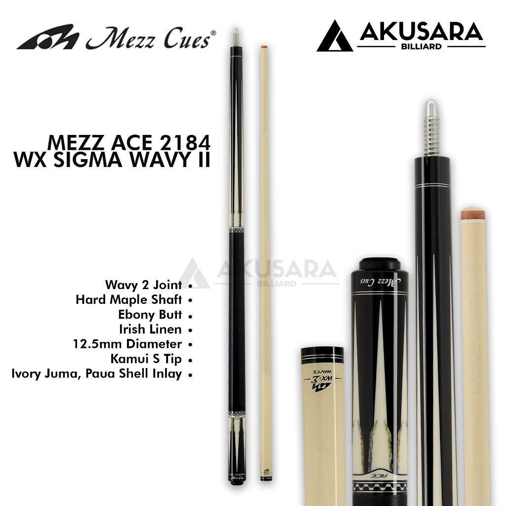 Stik Billiard MEZZ ACE 2184 + WX SIGMA WAVY II Cue Stik Billiard