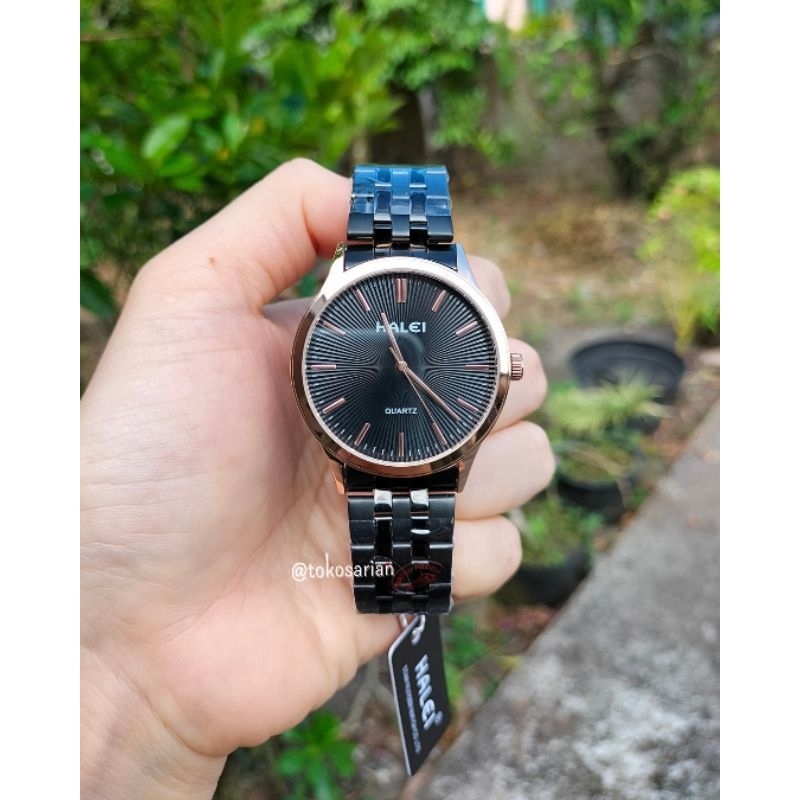 Jam Tangan Halei 596M Original Bergaransi Jam Tangan Rantai Analog Pria