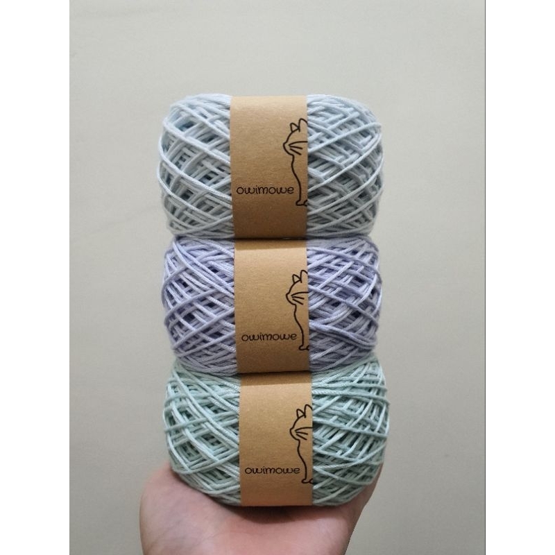 Owimowe Benang Rajut Combed Cotton Handdyed Small Ply Size #2