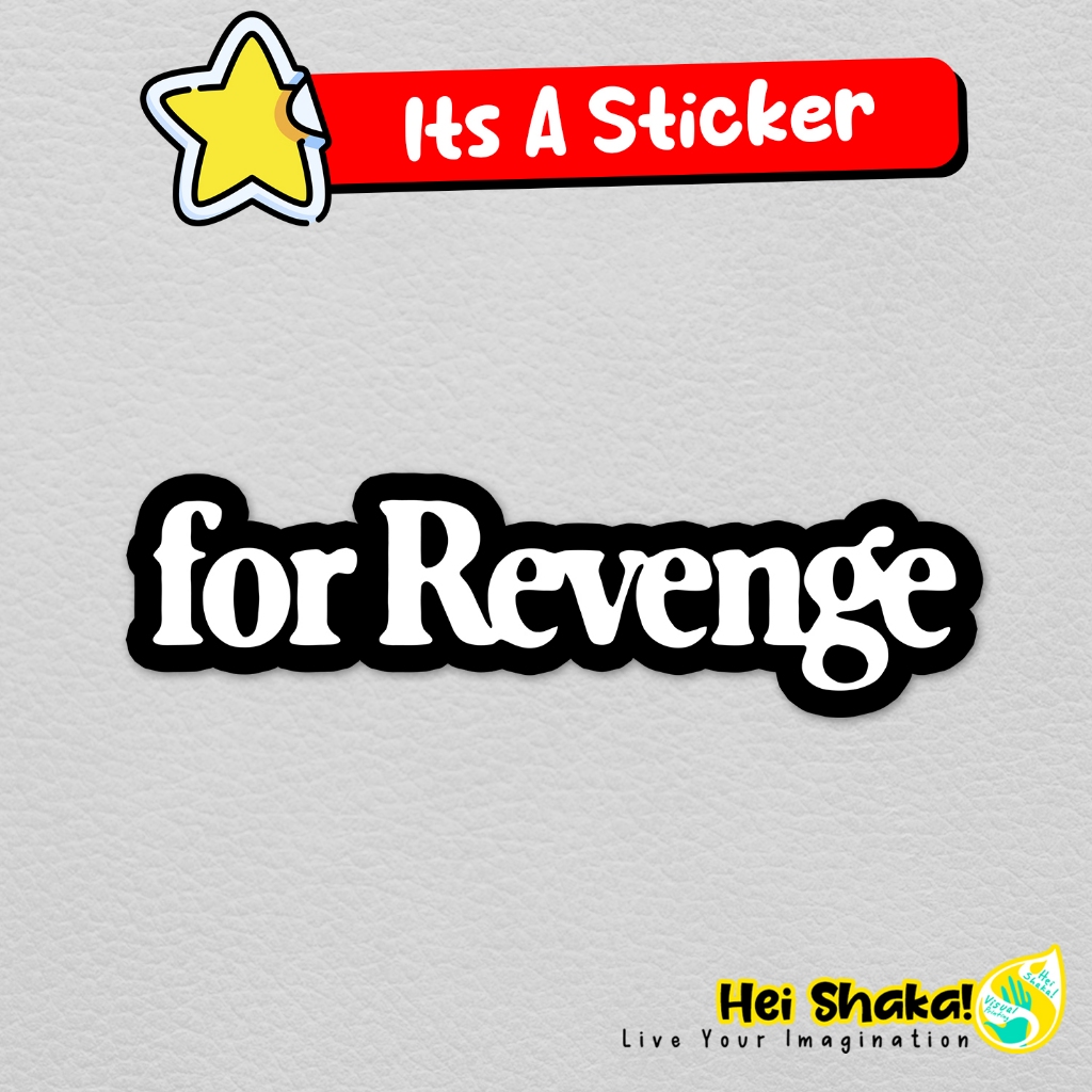 

Stiker For Revenge Logo Sticker Band Musik Indonesia Bahan Vinyl Anti Air