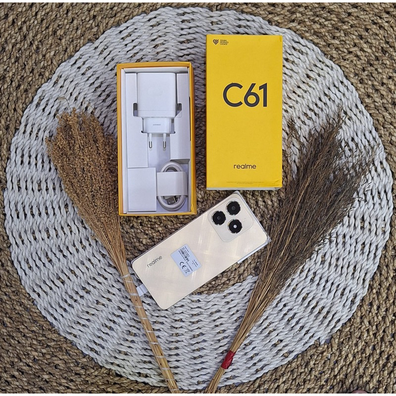 REALME C61 8/128 SECOND MULUS FULLSET ORI RESMI INDONESIA