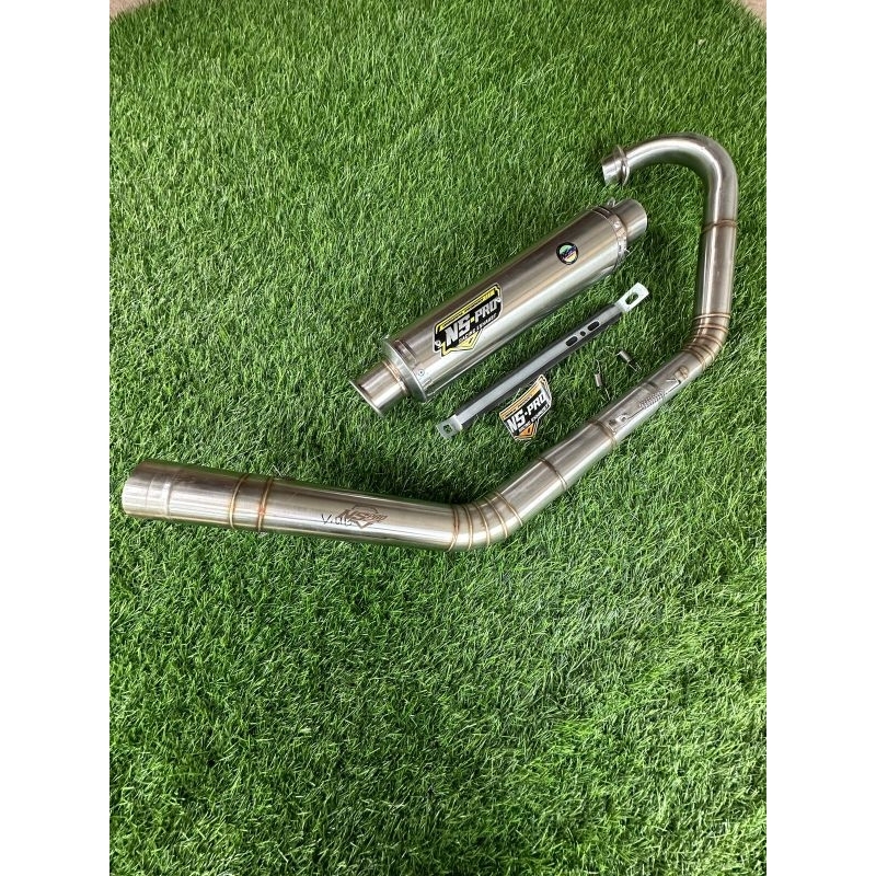 Knalpot racing NS-pro bulat cincin roadrace vixion wajib lepas postep belakang