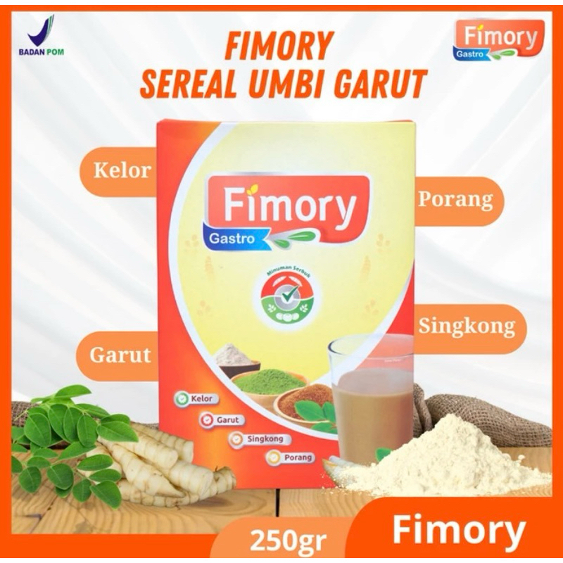 Fimory Gastro - Minuman Sereal Ekstrak Umbi Garut pereda Maag 1 Box