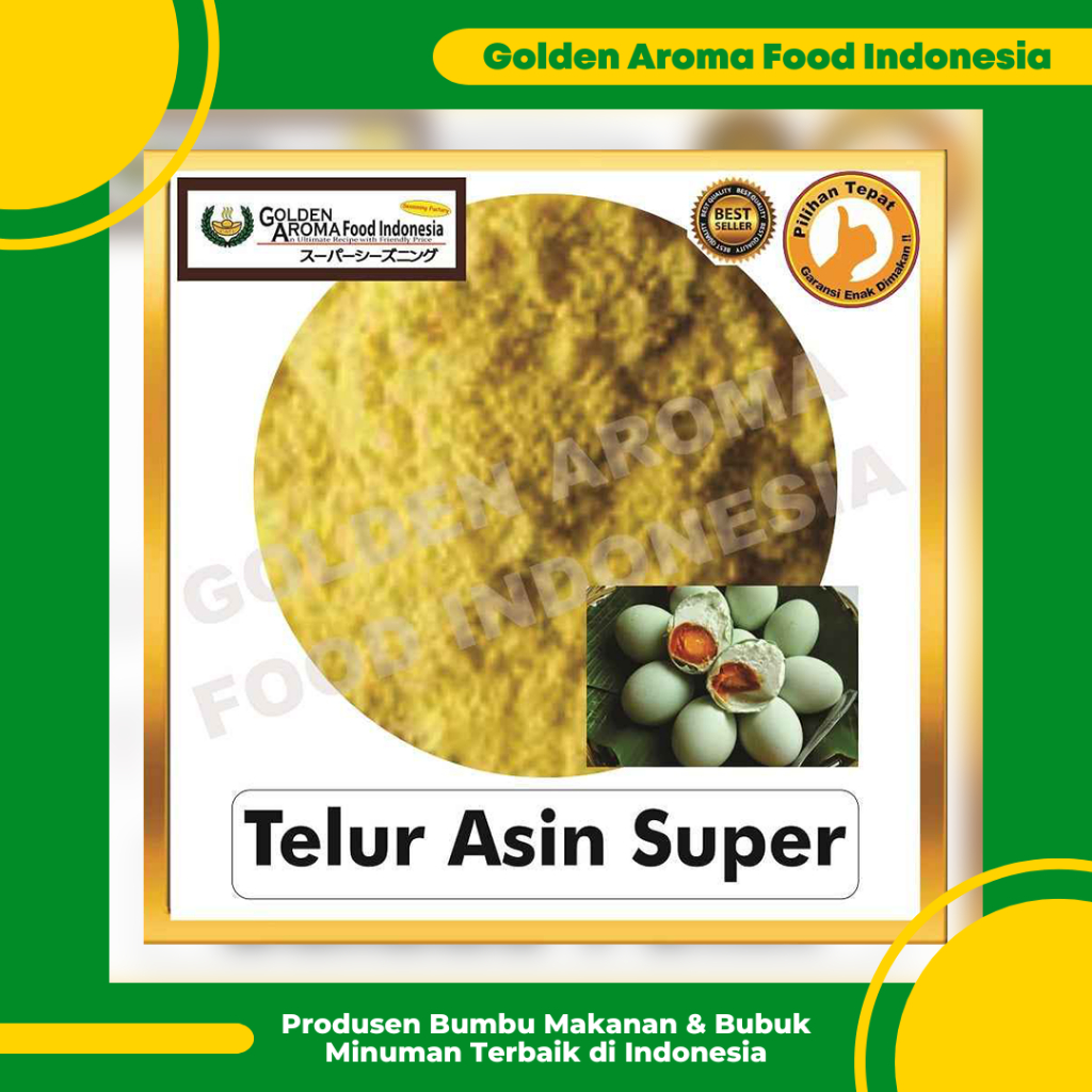 

Bumbu Tabur Rasa Telur Asin Super, Jual Bubuk Tabur Telur Asin Super, Super Salted Egg Seasoning