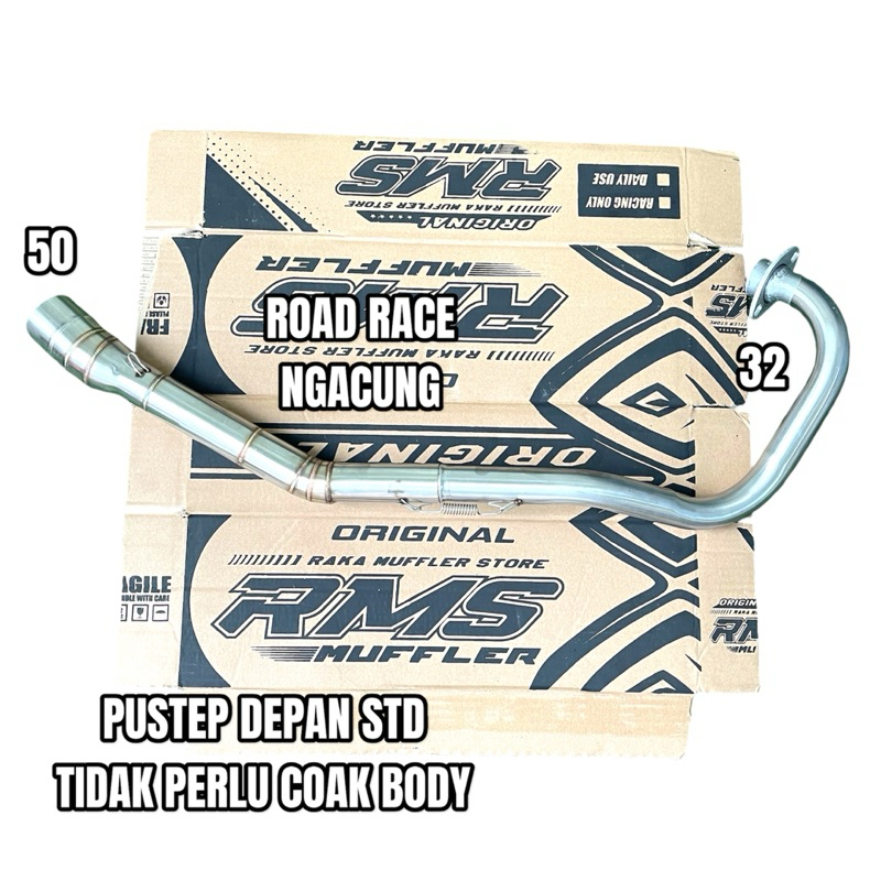 leher mx king road race naik jengat step depan standar