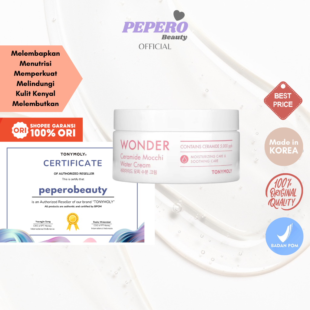 TONY MOLY Wonder Ceramide Mocchi Water Cream 300ml