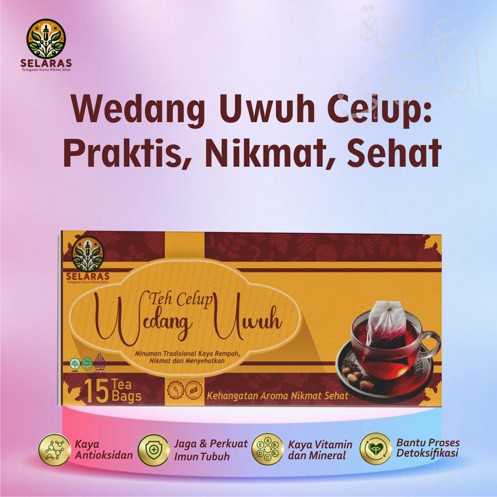 

Teh Celup Wedang Uwuh Celup Herbal Tea Rempah Komplit instan tanpa ampas Khas Jogja