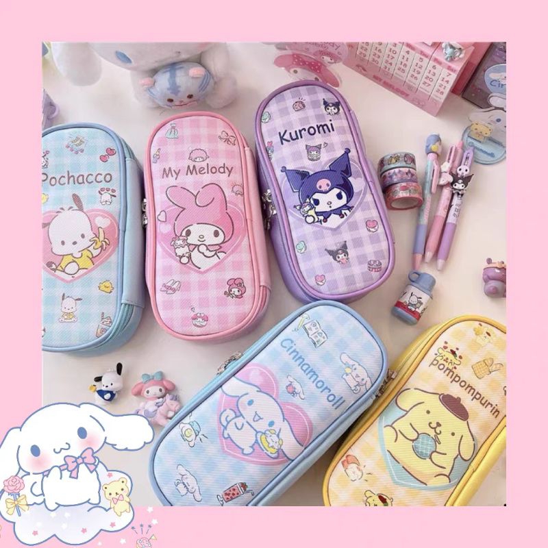 

tempat pensil sanrio kuromi my melody cinnamon roll hello kitty