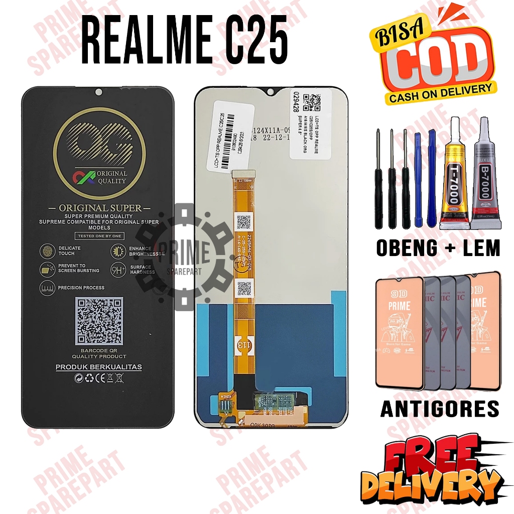 Lcd REALME C25 Original Oem Lcd Touchscreen REALME C25 Fullset