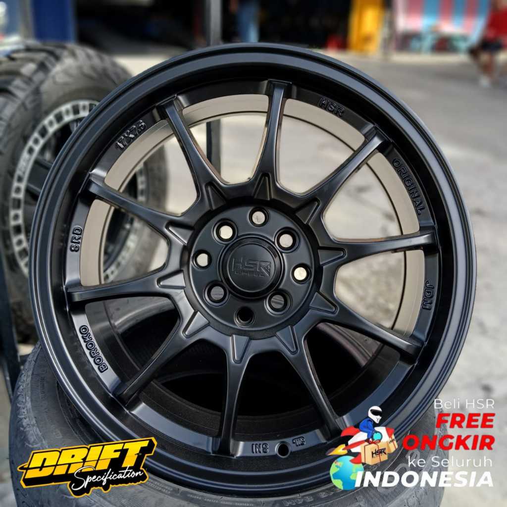 Velg Mobil HSR BOROKO SRD Ring 17 Hole 4x100-114,3 - Velg Mobil Jazz Yaris Mobilio Kia Rio