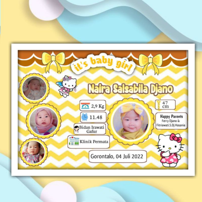 Biodata bayi/Desain BIODATA BAYI